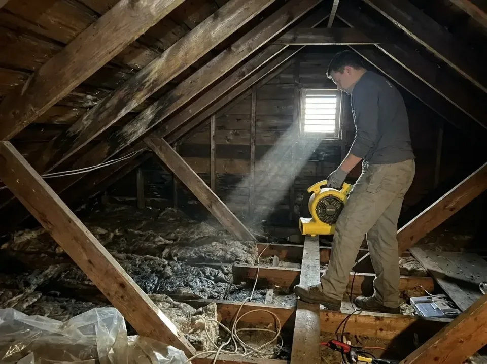 attic-water-damage-drying-proc-007 — frequently asked questions, Emergency Water Extraction & 24/7 Flood Response in One Lou…